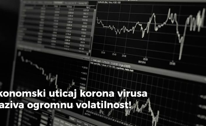 Ekonomski uticaj korona virusa izaziva ogromnu volatilnost!