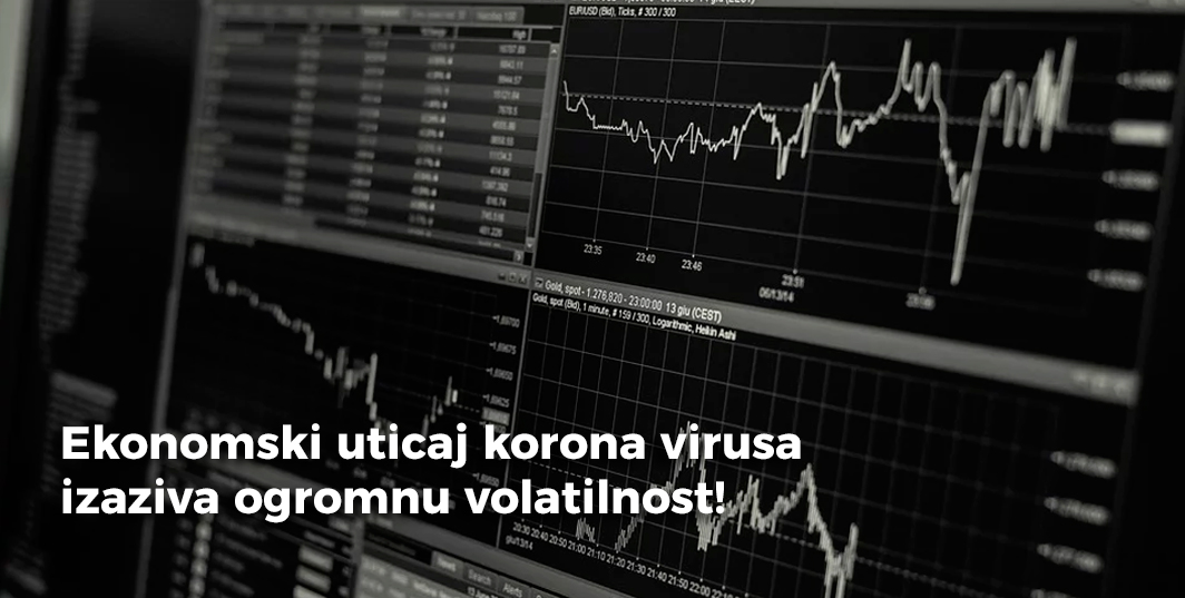 Ekonomski uticaj korona virusa izaziva ogromnu volatilnost!